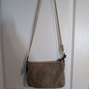 Coach Beige Patterned Crossbody Bag